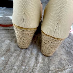 Wedge ankle strap espadrilles